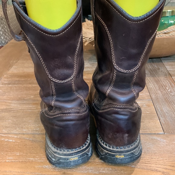 Irish Setter red wing work boots Brown leather pull on ultra dry waterproof 10.5 - Picture 6 of 16